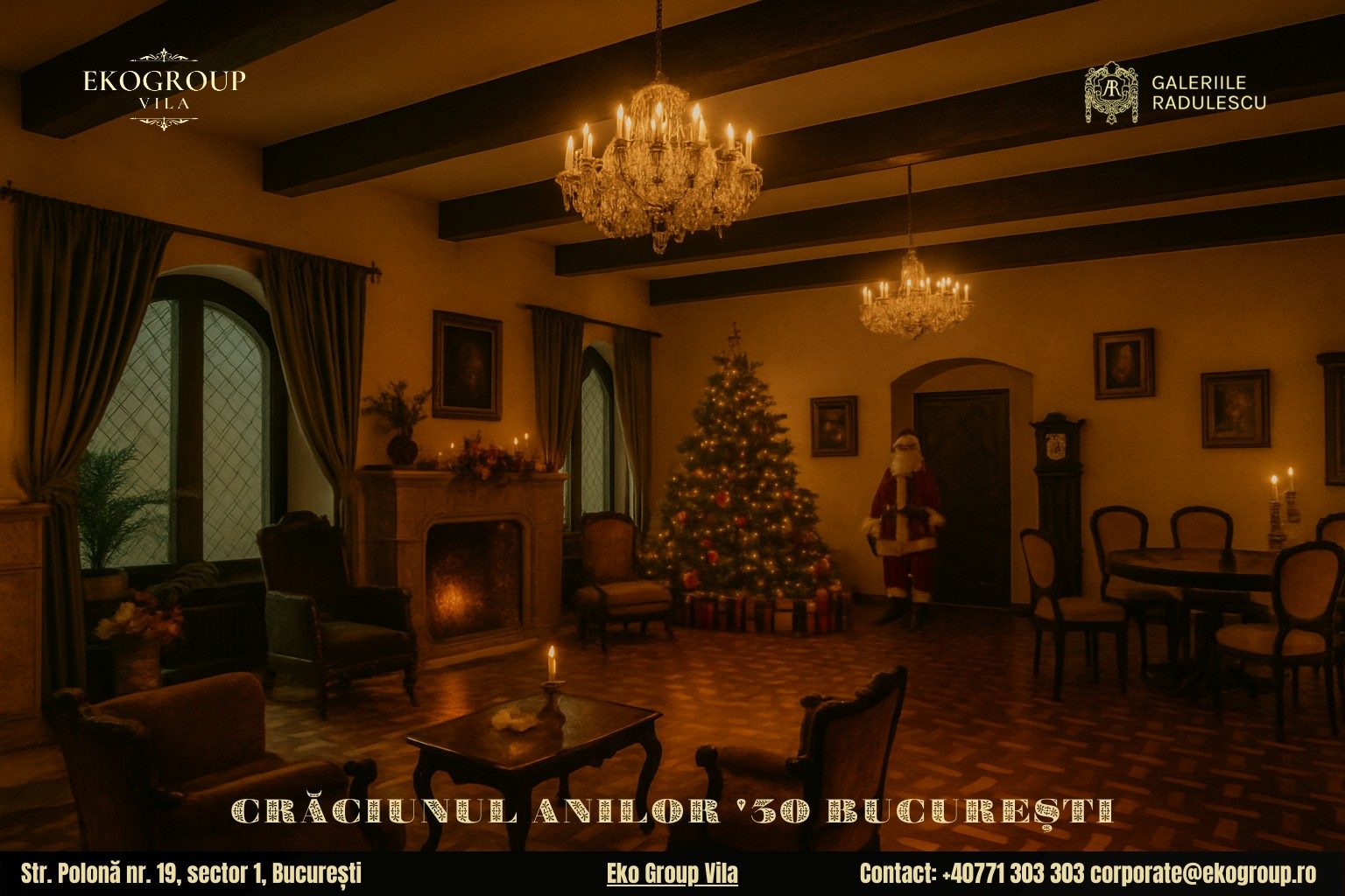 Evenimente de Crăciun București: Crăciunul anilor ’30 la Eko Group Vila, o experiență unică în Capitală 10 Evenimente de Crăciun București: Crăciunul anilor ’30 la Eko Group Vila, o experiență unică în Capitală